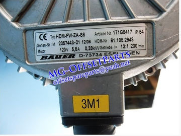 61.105.2943,FOR 102,BAUER D-73734,HD GEARED MOTORALCOLOR U.LW 120V,HD ORIGINAL NEW PARTS fornecedor
